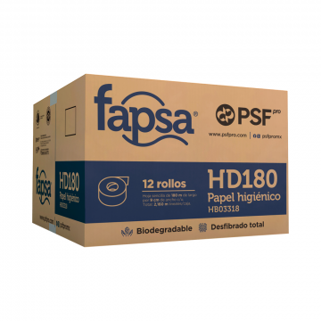 Papel Higiénico 180m Caja con 12Pzas